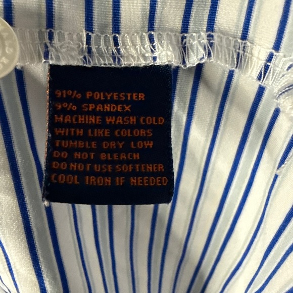 Donald Ross Sport Blue Striped Polo Size Large - Picture 4 of 4